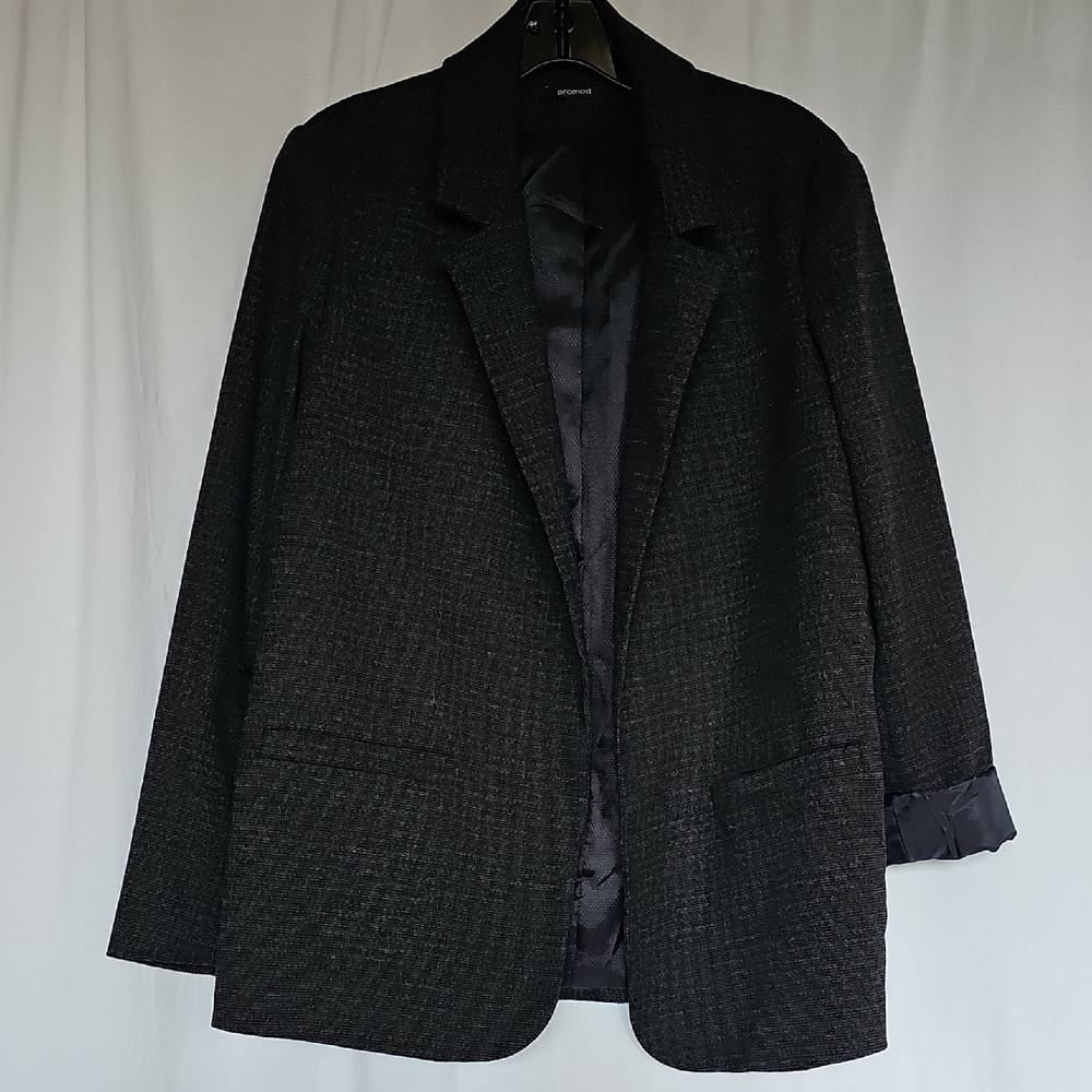 Promod Black Textured Blazer
